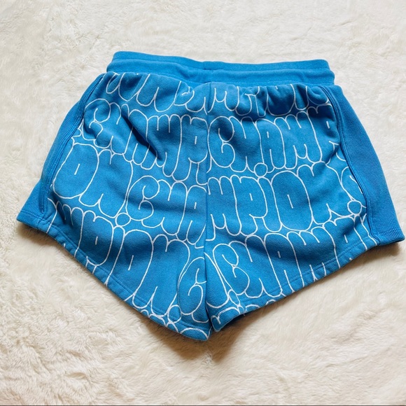 Rare Champion Reverse Weave Bubble Blue Shorts - Picture 6 of 6